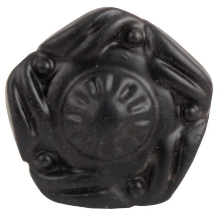 Black Flower Metal Knobs